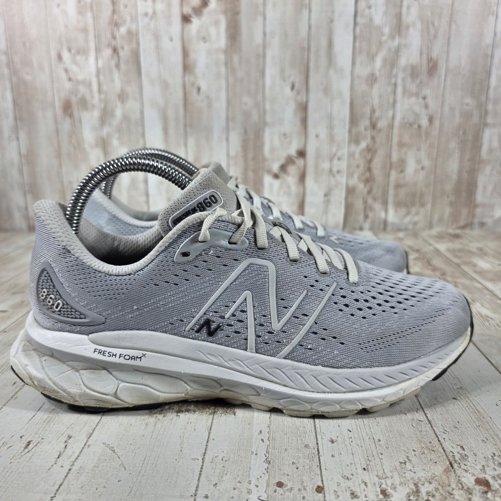 New Balance Fresh Foam 860‎ v12 Womens 8.5 Grey Running Shoes W860G12 Stability